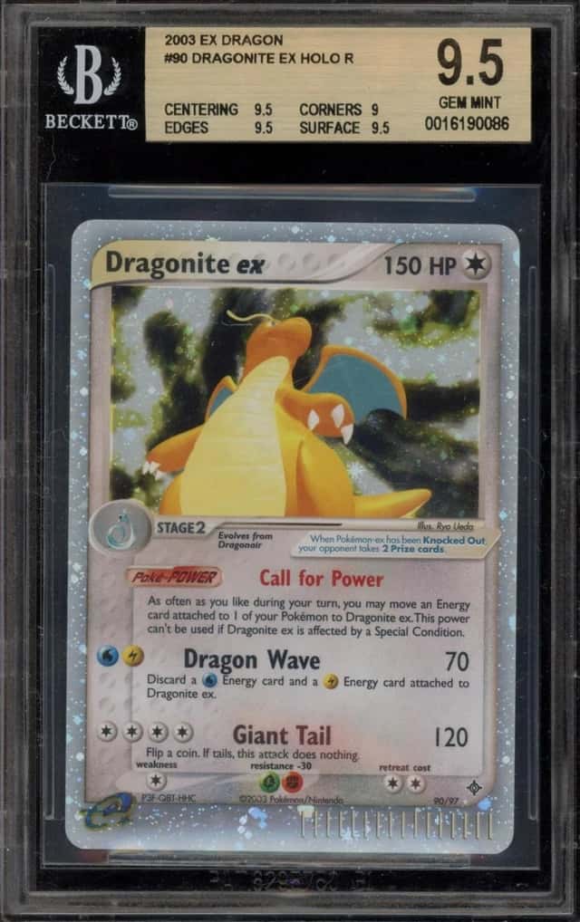 Pokemon Dragonite ex Holo EX Dragon 90 BGS 9.5