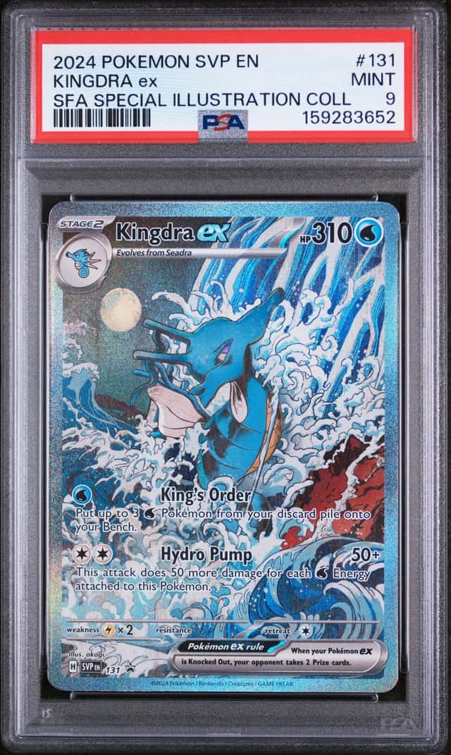2024 Pokemon SV Black Star Promos Kingdra ex 2024 #131 PSA 9