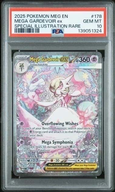 POKEMON MEGA GARDEVOIR ex 2025 MEGA EVO #178 SPECIAL ILLUSTRATION RARE PSA 10