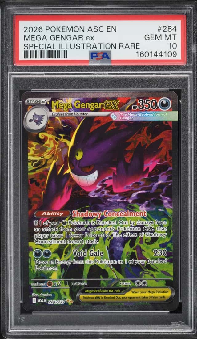2026 Pokemon Mega Evolution Ascended Heroes SIR Mega Gengar Ex #284 PSA 10 GEM MINT