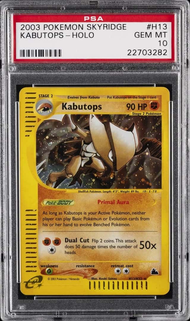 Pokemon Kabutops Holo Skyridge H13/144 PSA 10 Gem Mint