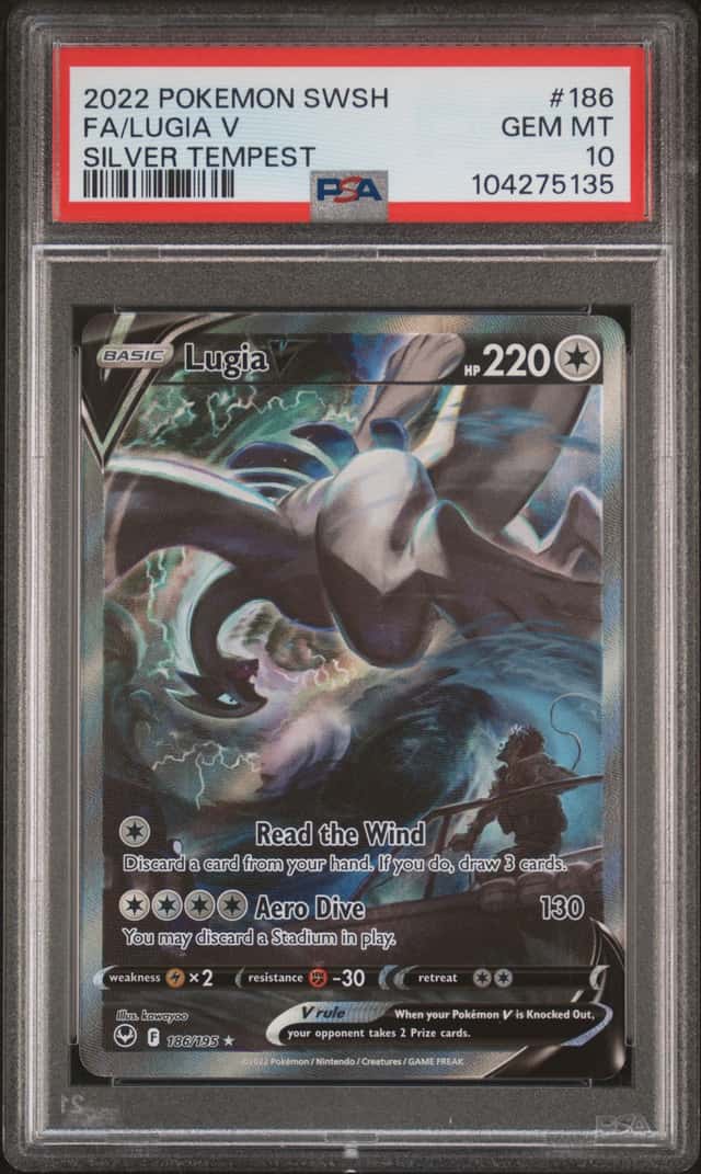 Pokemon Lugia V Silver Tempest Full Alt Art 186/195 PSA 10 Gem Mint