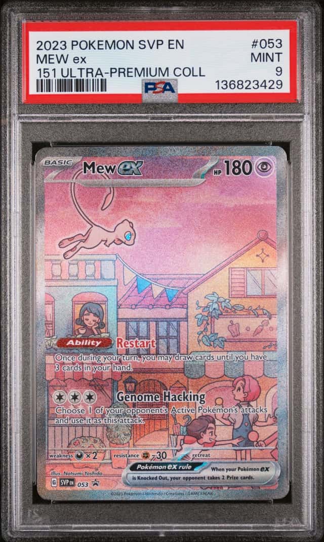 2023 Pokémon SVP EN MEW ex 151 Ultra Premium Coll #053 PSA 9 MINT