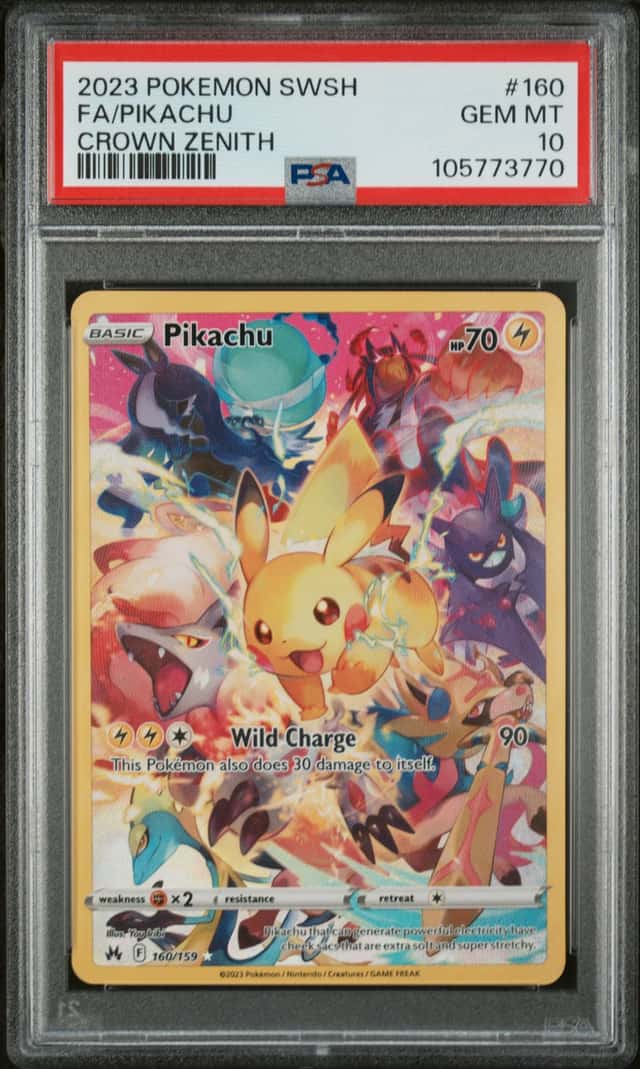 2023 Pokemon Sword and Shield Crown Zenith Pikachu #160