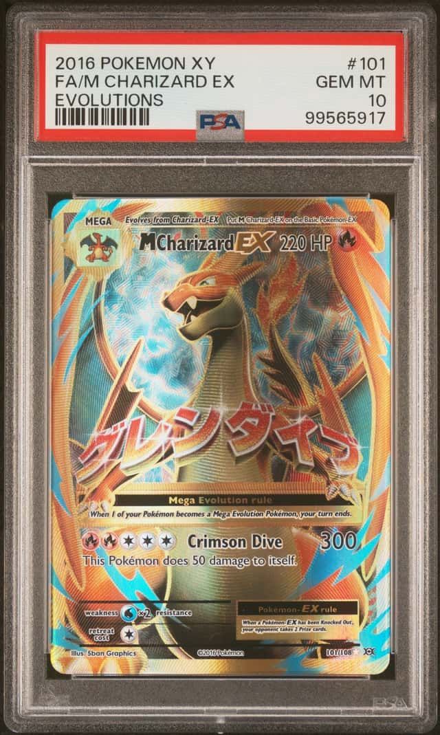 2016 Pokemon XY Evolutions #101 FA M Charizard PSA 10 GEM MINT
