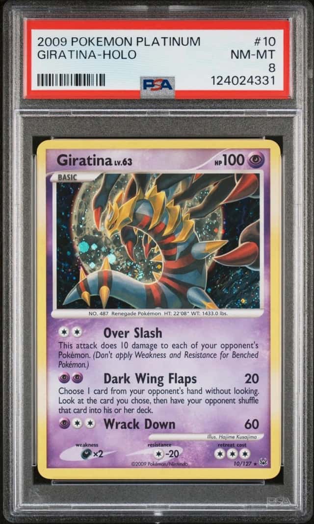Pokemon Giratina Holo Platinum 10/127 PSA 8