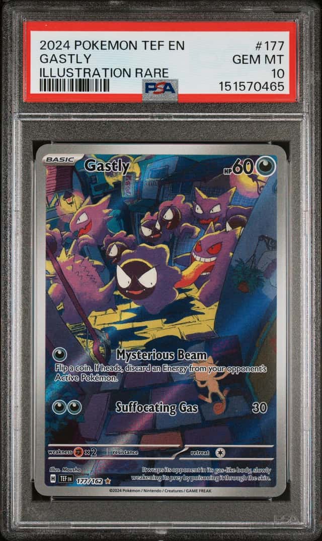 Pokemon Gastly Temporal Forces 177/162 Illustration Rare PSA 10 Gem Mint