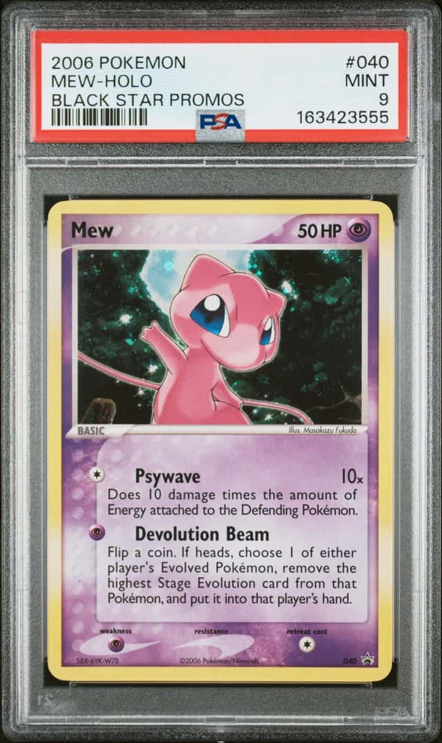 Pokemon Mew Holo Black Star Promos 040 PSA 9 Mint
