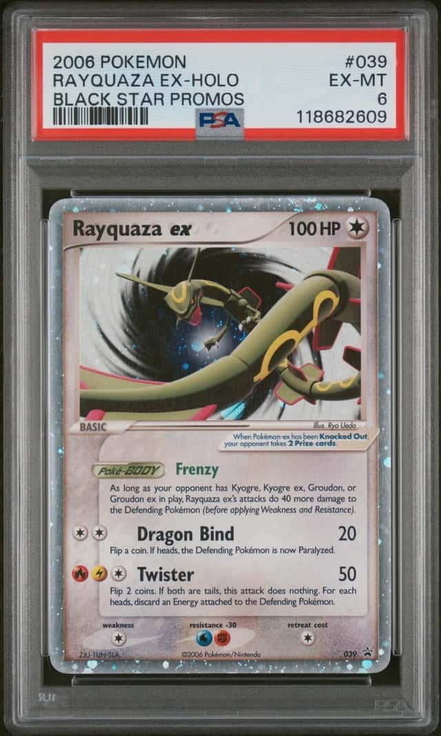 Pokemon Rayquaza EX Holo Black Star Promos 039 PSA 6