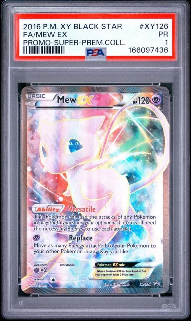2016 Pokemon XY Super Premium Collection Mew EX Black Star Promo #XY126 PSA 1