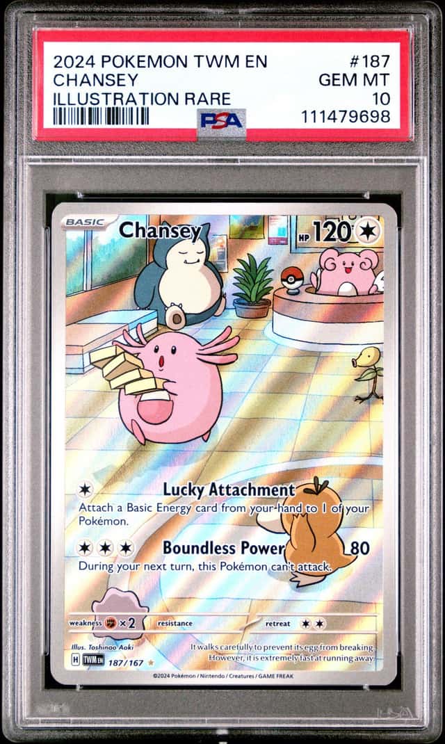 2024 Pokemon Twilight Masquerade Chansey #187/167 PSA 10 GEM MINT