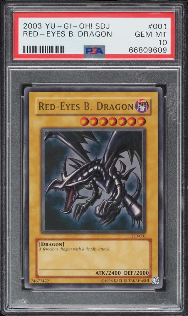 2003 Yu-Gi-Oh! Starter Deck Joey Red-Eyes Black Dragon #SDJ-001 PSA 10 GEM MINT