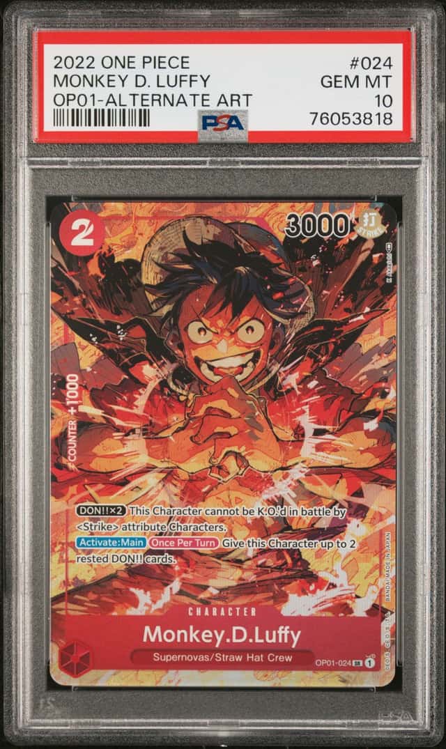 2022 One Piece Romance Dawn Alternate Art Monkey D. Luffy #OP01024