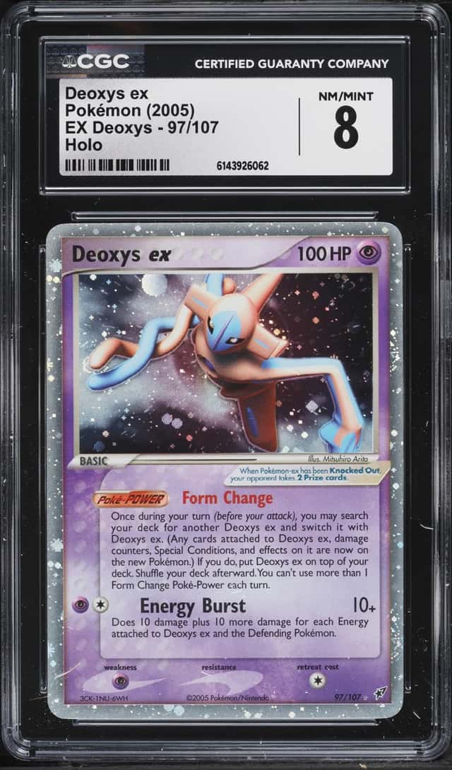 2005 Pokemon EX Holo Deoxys EX #97 CGC 8 NM-MT