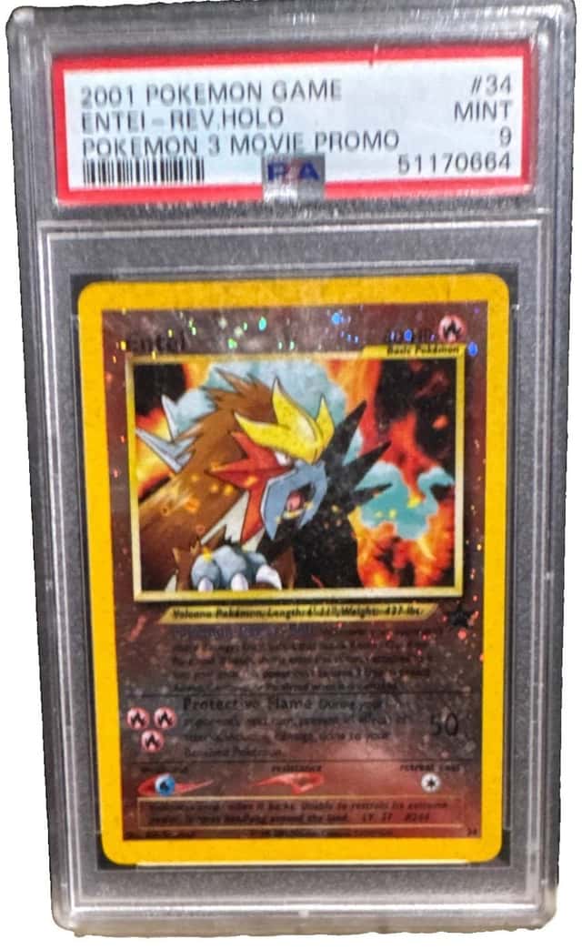 Entei 34/53 Wotc Promo Reverse Holo Pokemon TCG English PSA 9 2001