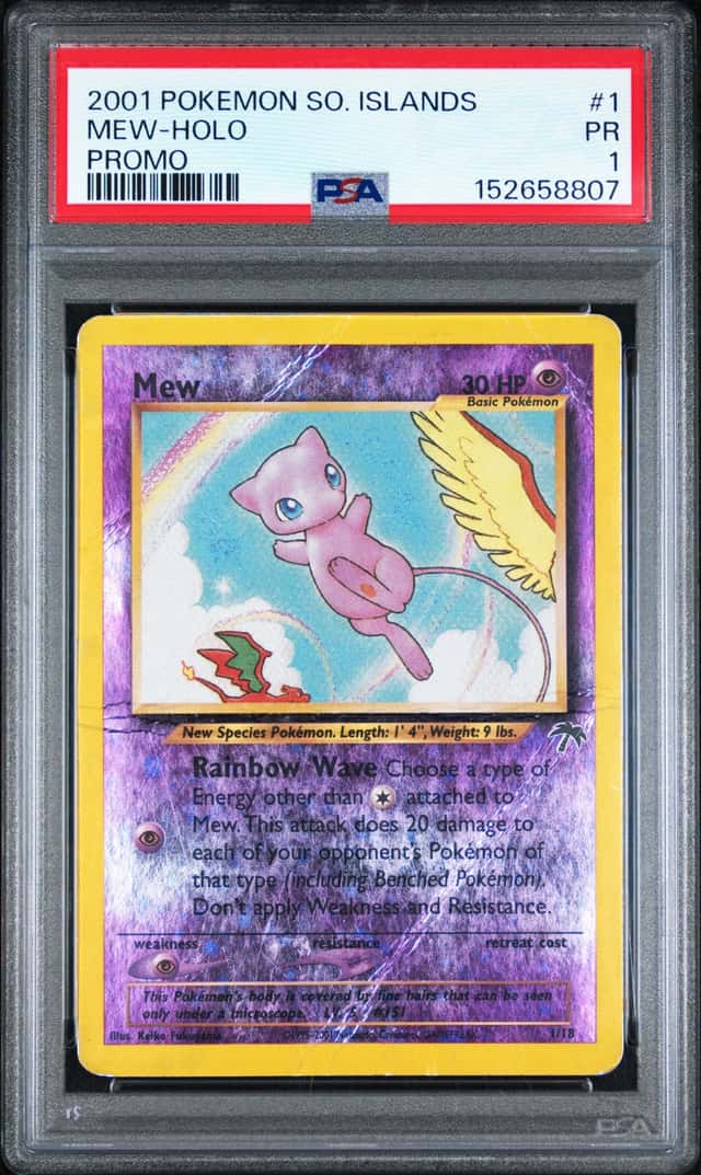 Mew PSA 1 2001 Pokemon Southern Islands #1/18 Holo Promo 8807