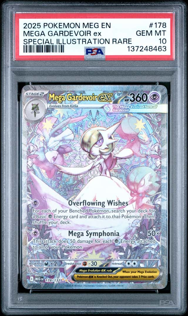 Mega Gardevoir ex #178 SIR Mega Evolutions 2025 Pokemon PSA 10