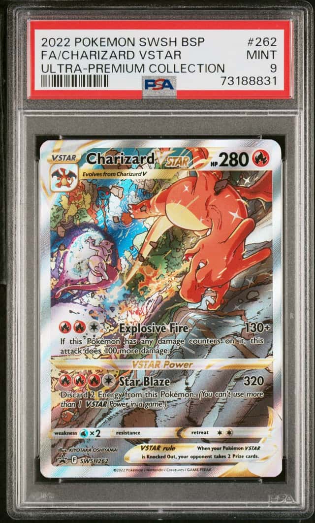 Charizard VSTAR SWSH262 Sword & Shield Promo Black Star Holo Card PSA 9 Pokemon