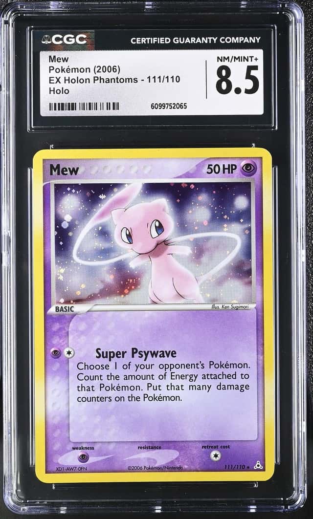 Pokémon Mew 2006 EX Holon Phantoms 111/110 Holo CGC 8.5