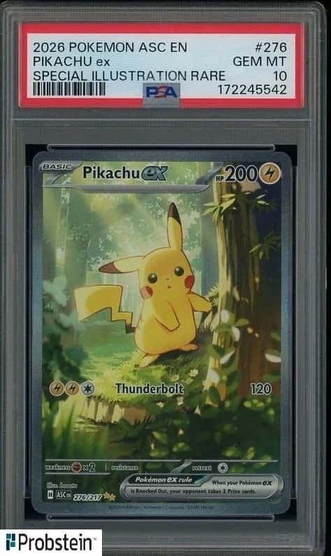 2026 Pokémon Ascended Heroes ASC EN #276 Pikachu Special Illustration PSA 10