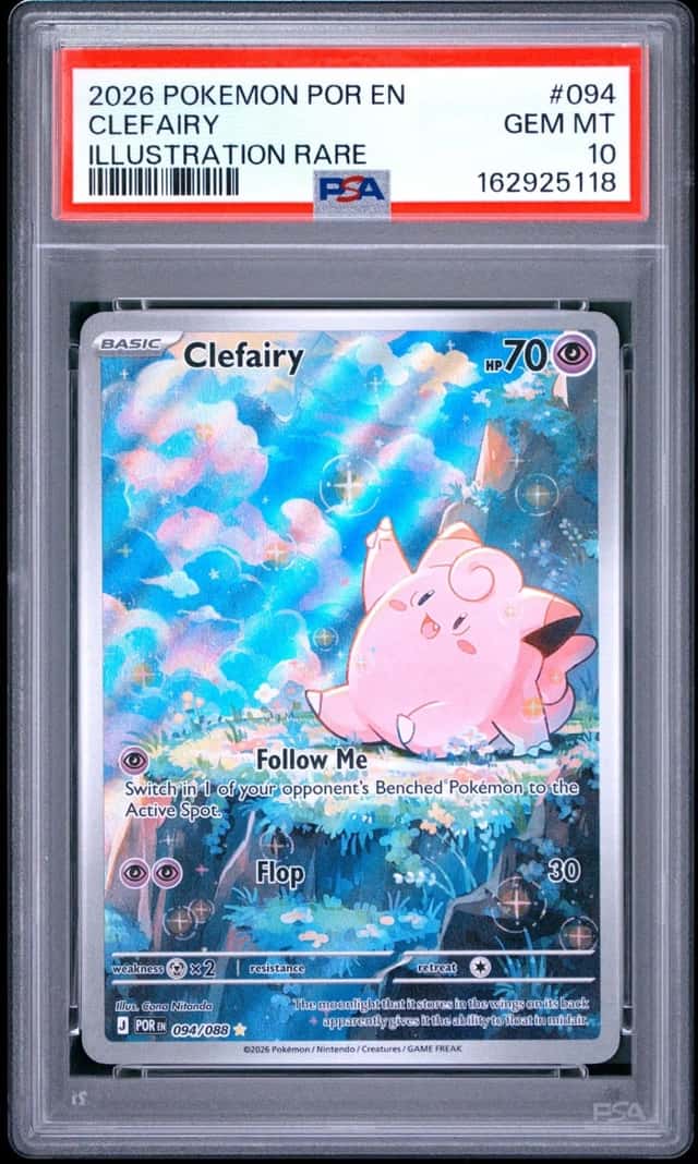 2026 POKEMON POR EN-PERFECT ORDER ILLUSTRATION RARE #094 CLEFAIRY PSA 10