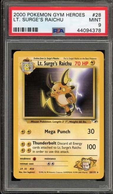 LT. SURGE'S RAICHU