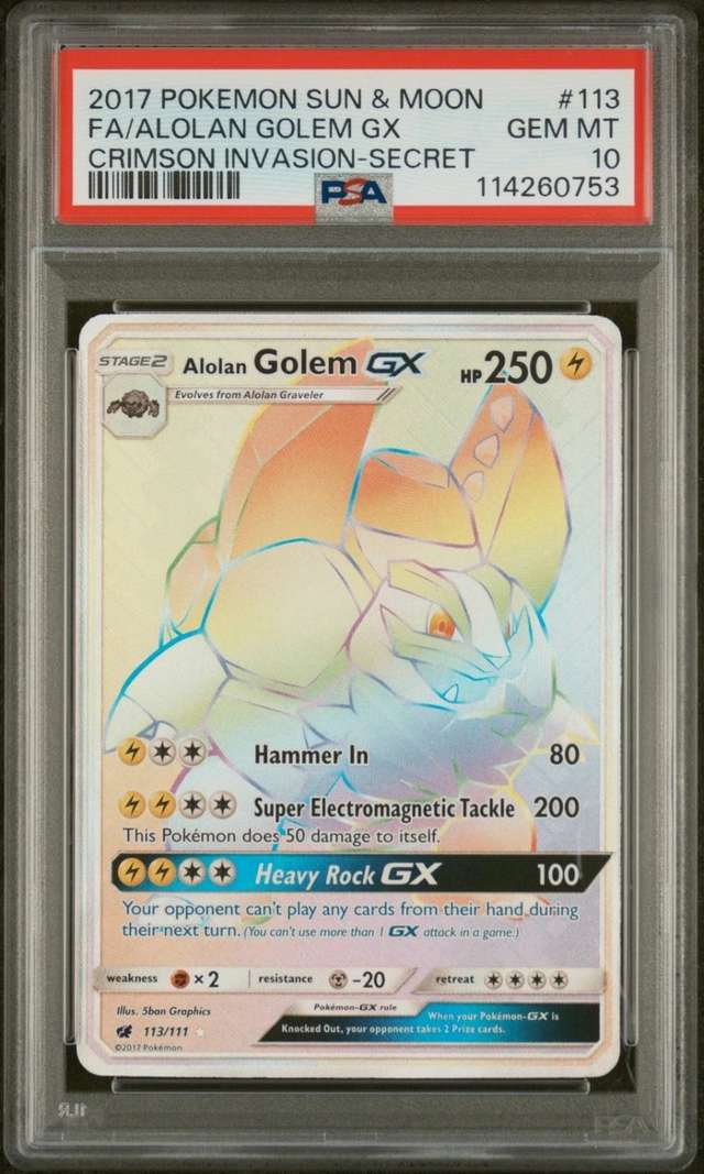 Alolan Golem GX