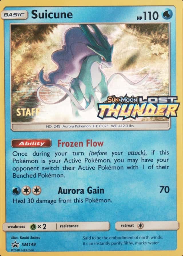 Holo · Prerelease · Lost Staff Thunder