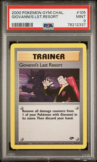 GIOVANNI'S LAST RSRT.