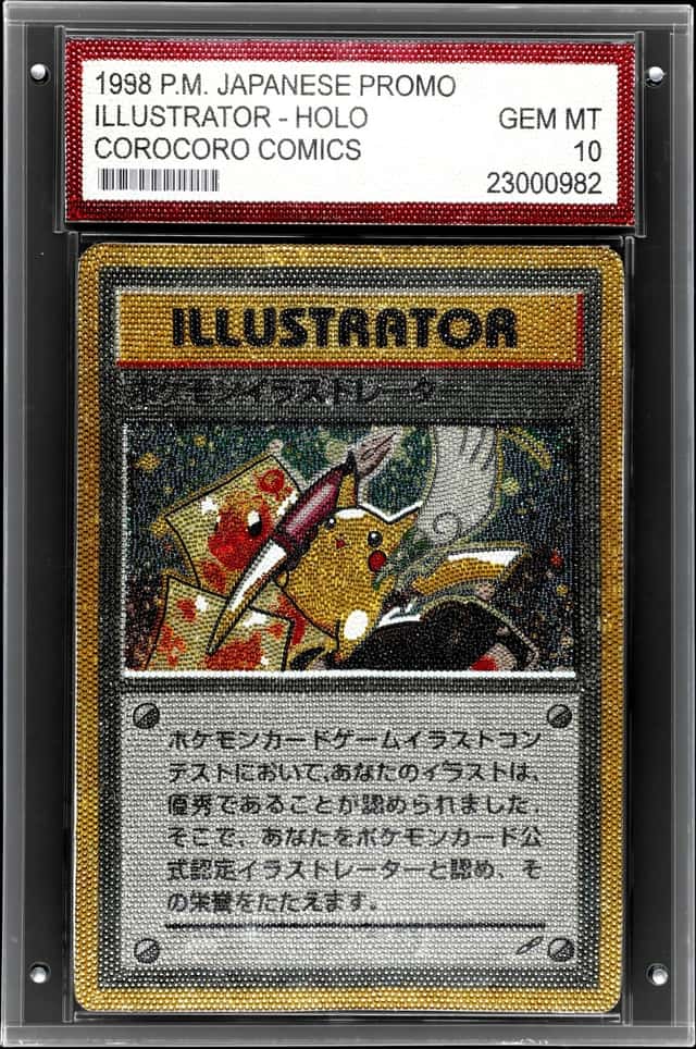 Lori Davis - Graded Pikachu Illustrator Card Swarovski Art (#1/1) - Based on Logan Pauls' World-Record-Holding Pikachu Illustrator as Seen on Netflix's "King of Collectibles: The Goldin Touch" - 20 x 31 - Crystal Visions COA