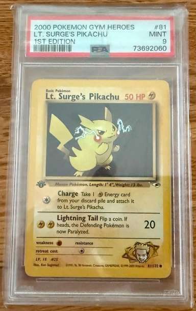 Lt. Surge's Pikachu
