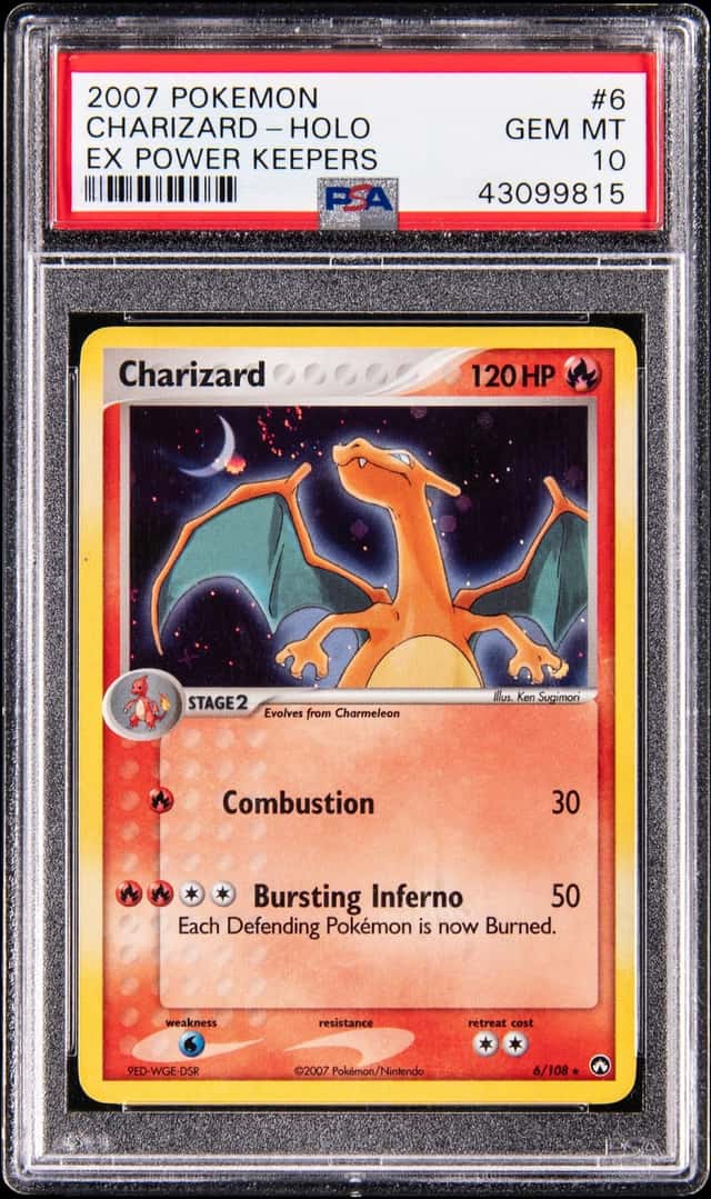 2007 Pokemon EX Power Keepers Holo #6 Charizard - PSA GEM MT 10