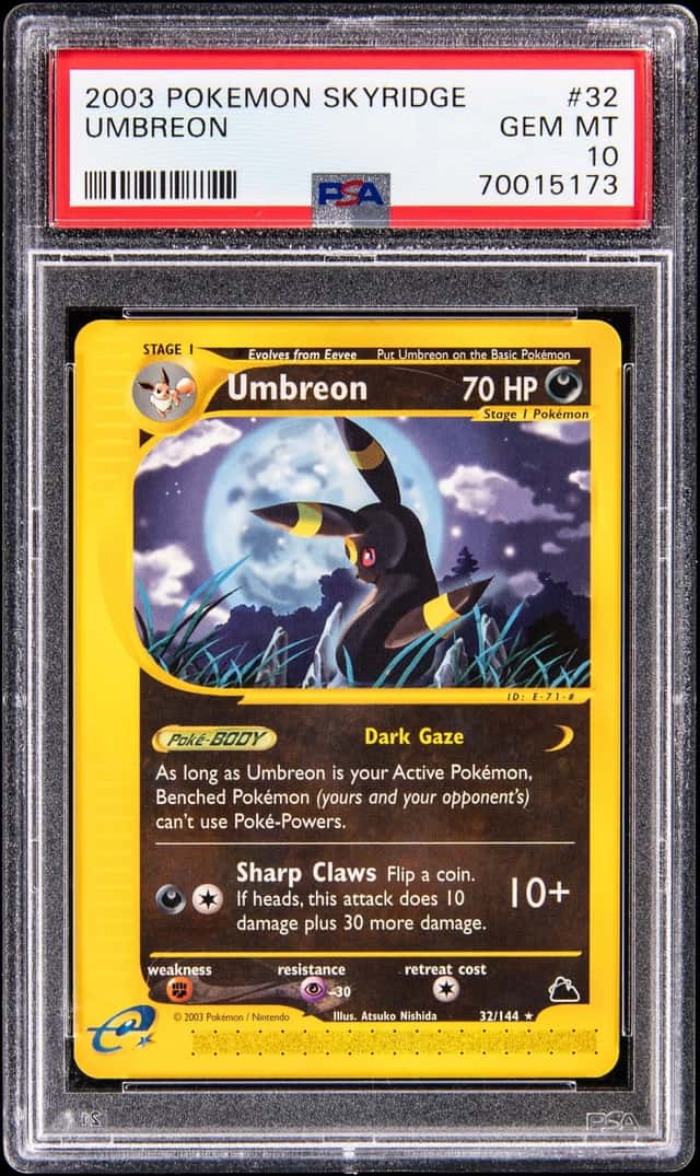 2003 Pokemon Skyridge #32 Umbreon - PSA GEM MT 10