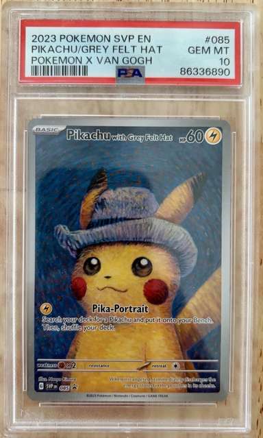 Pikachu/Grey Felt Hat