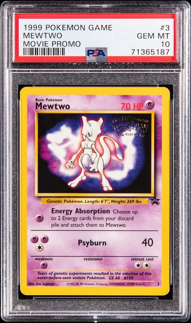 1999 Pokemon Movie Promo #3 Mewtwo - PSA GEM MT 10