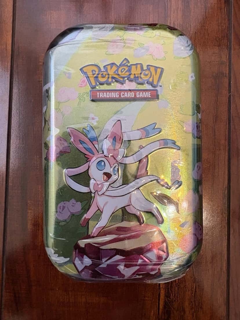 Prismatic Evolutions Sylveon Tin tin