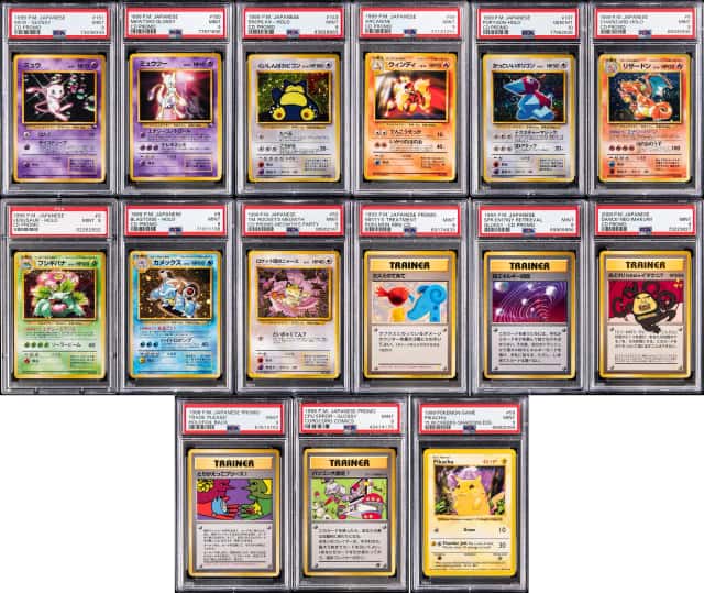 1998-00 Pokemon Japanese Promo Cards PSA-Graded Collection (15 Different) - Including Holo Charizard, Blastoise, Venusaur CD Promo Cards