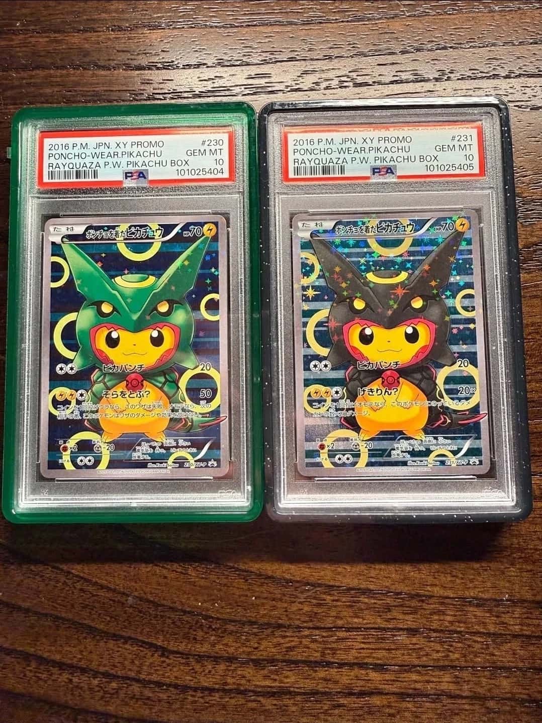 SEQUENTIAL PSA 10 2016 POKEMON JAPANESE XY PROMO PONCHO WEAR RAYQUAZA PIKACHU
