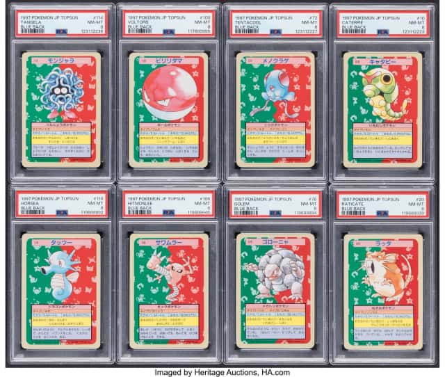 Pokémon Japanese Topsun Set Group of 8 PSA Trading...