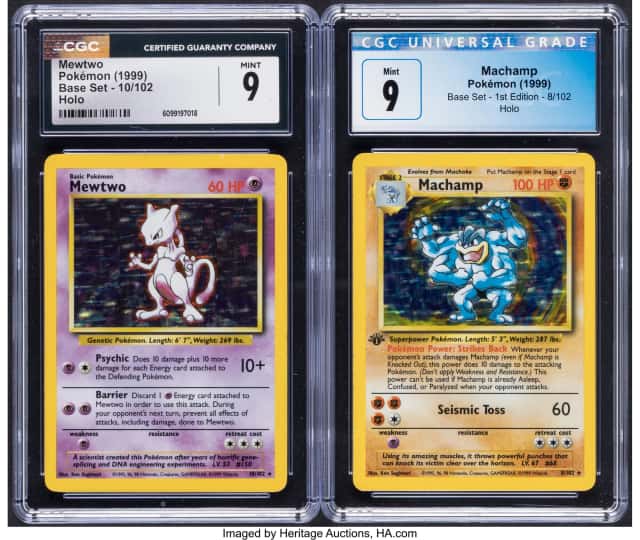 Pokémon Base Set Group of 2 CGC Trading Card Game...