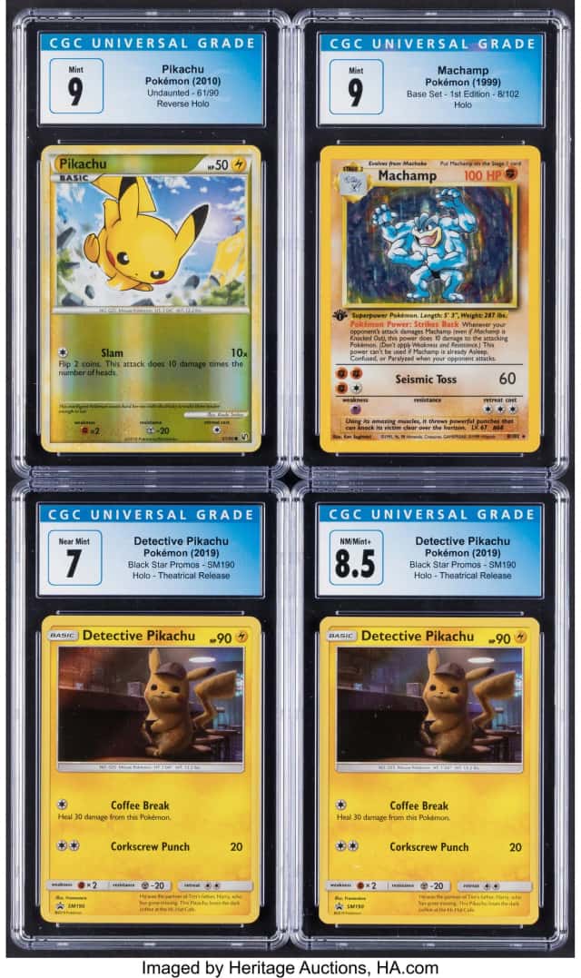 Pokémon Variety Sets Group of 4 CGC Graded Trading...