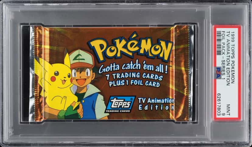 Topps Pokemon Tv booster pack [graded]