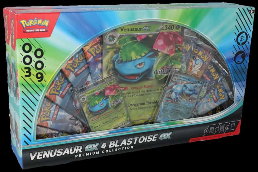 Stellar Crown Venusaur & Blastoise Premium Collection collection box