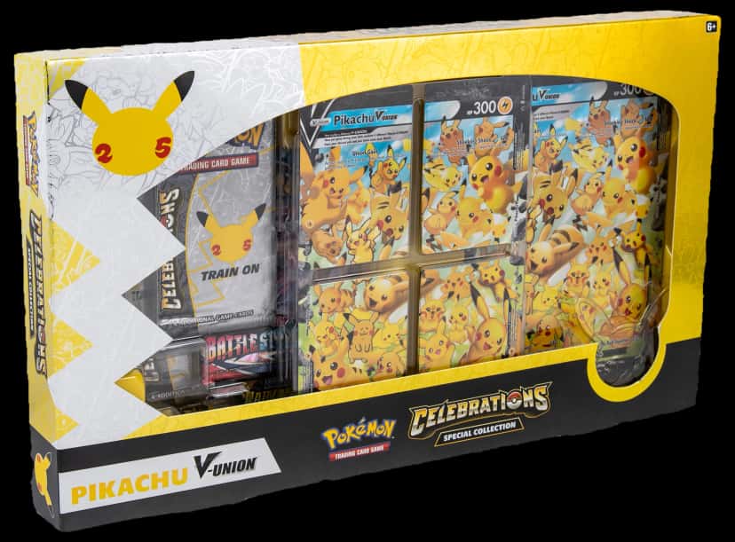 Celebrations Pikachu V Union Special Collection collection box