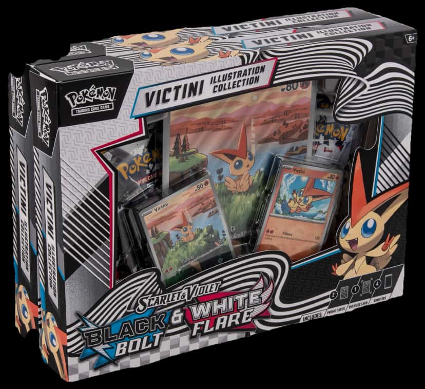White Flare Victini Illustration Collection collection box