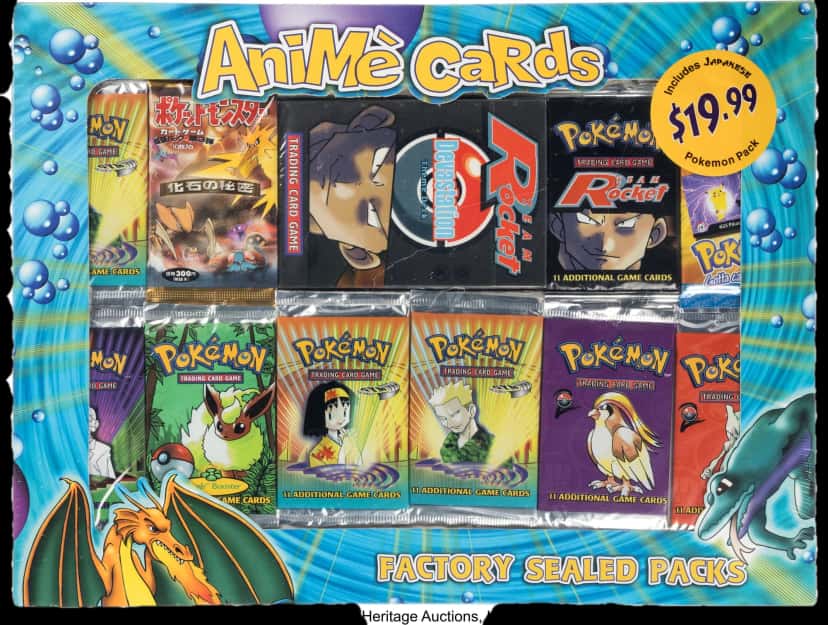 Anime Cards Variety Packs & Deck Box collection box
