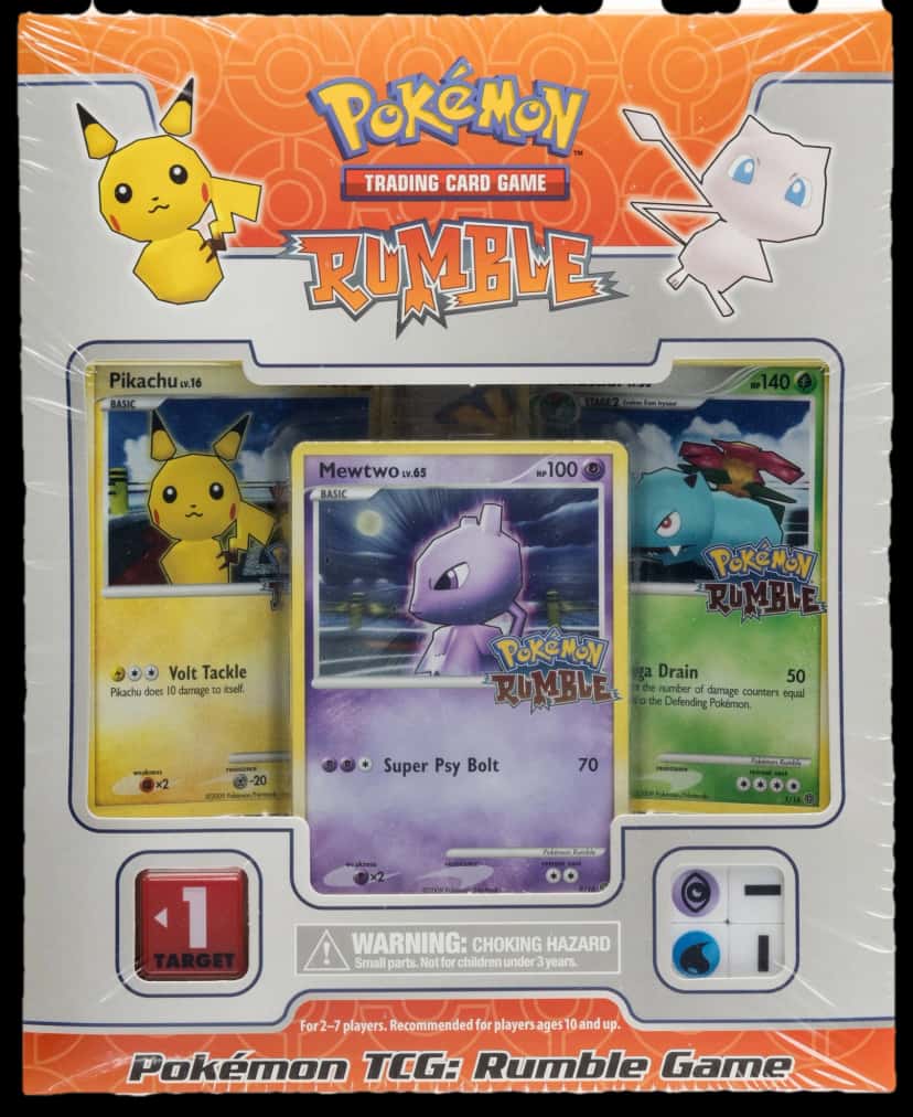 Pokemon Rumble Rumble Game collection box