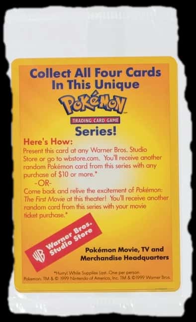 Pokemon Black Star Promo booster pack