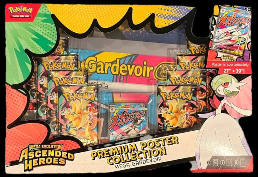 Ascended Heroes Mega Gardevoir Premium Poster Collection collection box