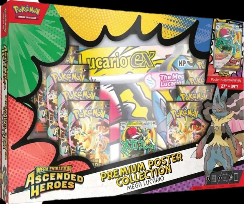 Ascended Heroes Mega Lucario Premium Poster Collection collection box [ja]
